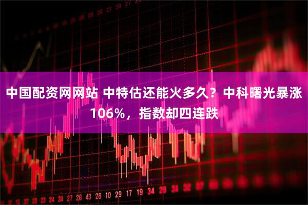 中国配资网网站 中特估还能火多久？中科曙光暴涨106%，指数却四连跌